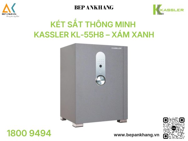 Két sắt thông minh Kassler KL-55H8 – Xám Xanh